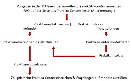 Weg zum Pflichtpraktikum