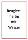 Piktogramm GHS Sticker - Reagiert Heftig Mit Wasser