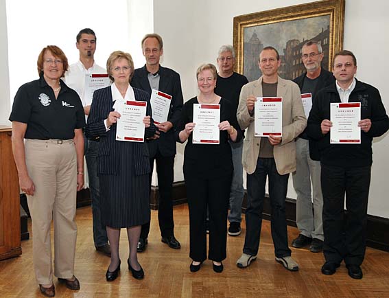 Kanzlerin Dr. Marina Frost, Mathias Graner, Petra Röver, Frank Korn,Beate Knopf, Rolf Petzold, Heribert Mohr, Lutz Eitner, Norbert Sigmund 